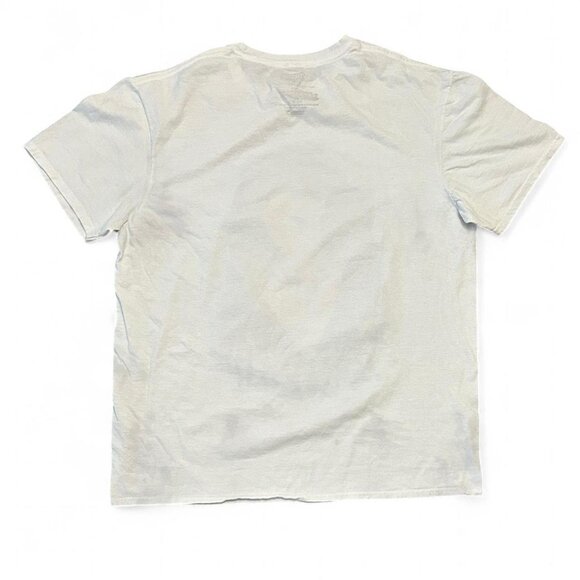 Aaliyah Graphic T-Shirt Men's Size Large White Short Sleeve Casual R&B Princess - Picture 2 of 2